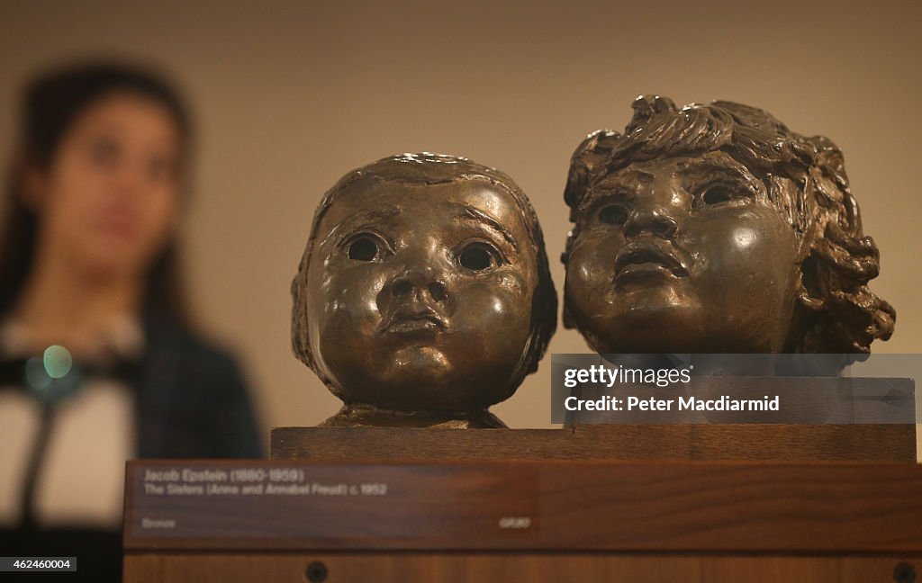 22 Bronze Babies And Children By Sir Jacob Epstein Are Exhibited