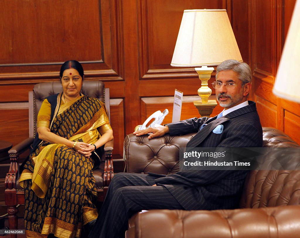 New Foreign Secretary S Jaishankar Meets EAM Sushma Swaraj