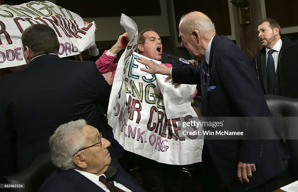 Kissinger, Schultz, And Albright Testify At Senate Hearing On US Nat'l Security