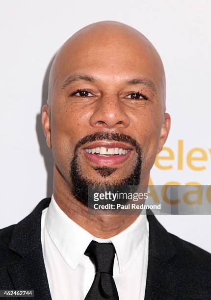 Recording artist Common arrives at An Evening With Norman Lear presented by The Television Academy at The Montalban on January 28, 2015 in Hollywood,...