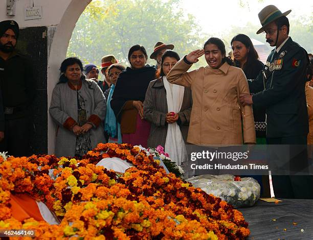 Colonel M Rai The daughter of martyred hero Colonel Munindra Nath Rai salutes his ...