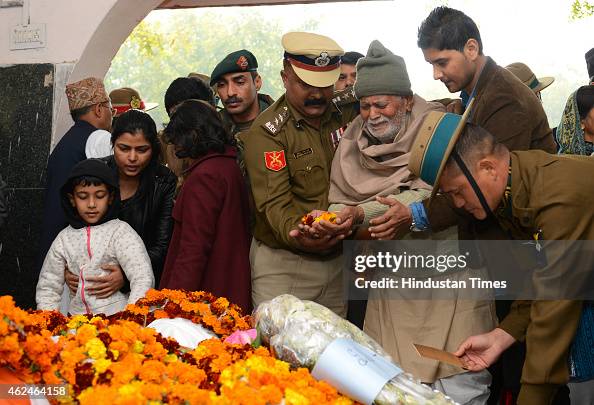Colonel M Rai Father of martyred hero Colonel Munindra Nath Rai grieves at the ...