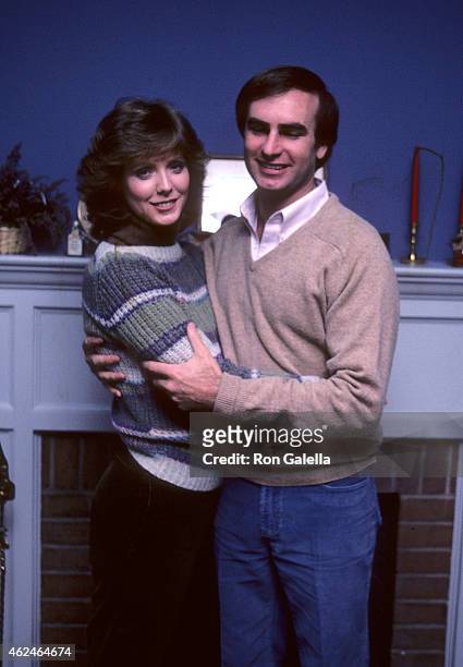 Actress Jean Bruce Scott and husband Robert Colman pose for an exclusive photo session on January 28, 1982 at Jean Bruce Scott and Robert Colman's...