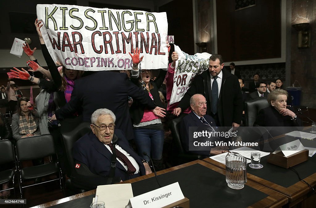 Kissinger, Schultz, And Albright Testify At Senate Hearing On US Nat'l Security