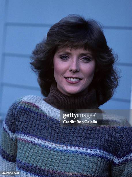 Actress Jean Bruce Scott poses for an exclusive photo session on January 28, 1982 at Jean Bruce Scott and Robert Colman's home in Van Nuys,...