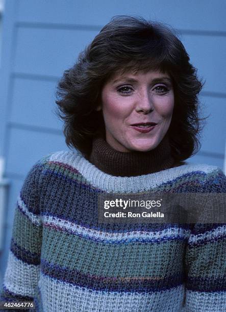 Actress Jean Bruce Scott poses for an exclusive photo session on January 28, 1982 at Jean Bruce Scott and Robert Colman's home in Van Nuys,...