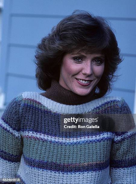 Actress Jean Bruce Scott poses for an exclusive photo session on January 28, 1982 at Jean Bruce Scott and Robert Colman's home in Van Nuys,...