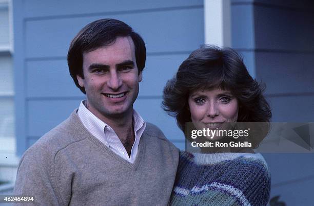 Actress Jean Bruce Scott and husband Robert Colman pose for an exclusive photo session on January 28, 1982 at Jean Bruce Scott and Robert Colman's...