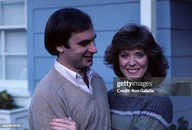 Actress Jean Bruce Scott and husband Robert Colman pose for an exclusive photo session on January 28, 1982 at Jean Bruce Scott and Robert Colman's...