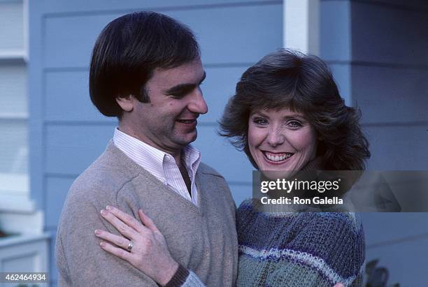 Actress Jean Bruce Scott and husband Robert Colman pose for an exclusive photo session on January 28, 1982 at Jean Bruce Scott and Robert Colman's...