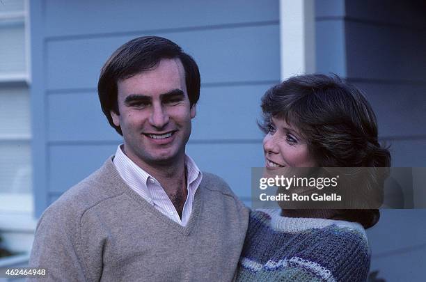 Actress Jean Bruce Scott and husband Robert Colman pose for an exclusive photo session on January 28, 1982 at Jean Bruce Scott and Robert Colman's...