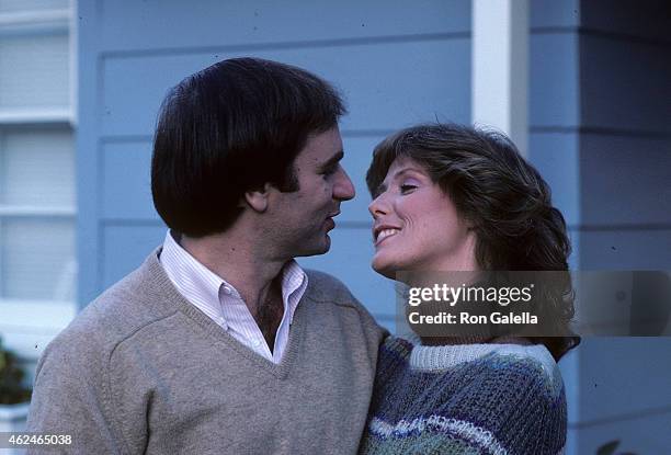 Actress Jean Bruce Scott and husband Robert Colman pose for an exclusive photo session on January 28, 1982 at Jean Bruce Scott and Robert Colman's...