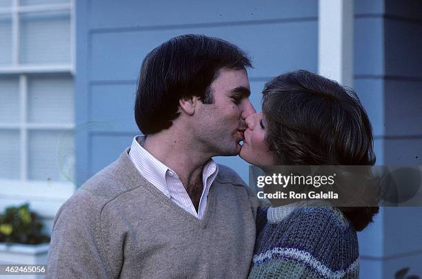 Actress Jean Bruce Scott and husband Robert Colman pose for an exclusive photo session on January 28, 1982 at Jean Bruce Scott and Robert Colman's...