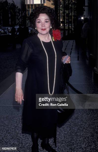 Kathryn Grayson attends 50th Annual Motion Picture Association Luncheon on December 9, 1989 at the Beverly Wilshire Hotel in Beverly Hills,...