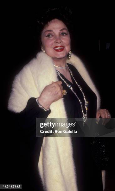 Kathryn Grayson attends American Cinema Awards on September 14, 1991 at the Beverly Hilton Hotel in Beverly Hills, California.