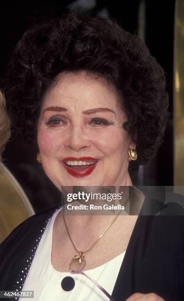 Kathryn Grayson attends First Annual MGM Girls Reunion Party on August 10, 1992 at Tse Yang Restaurant in Beverly Hills, California.