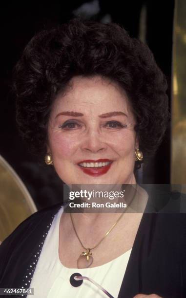 Kathryn Grayson attends First Annual MGM Girls Reunion Party on August 10, 1992 at Tse Yang Restaurant in Beverly Hills, California.