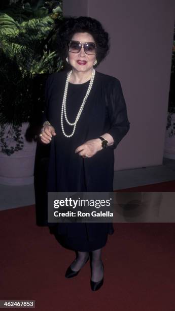 Kathryn Grayson attends Ladies of the Musicals Luncheon on June 12, 1996 at the Beverly Hills Hotel in Beverly Hills, California.