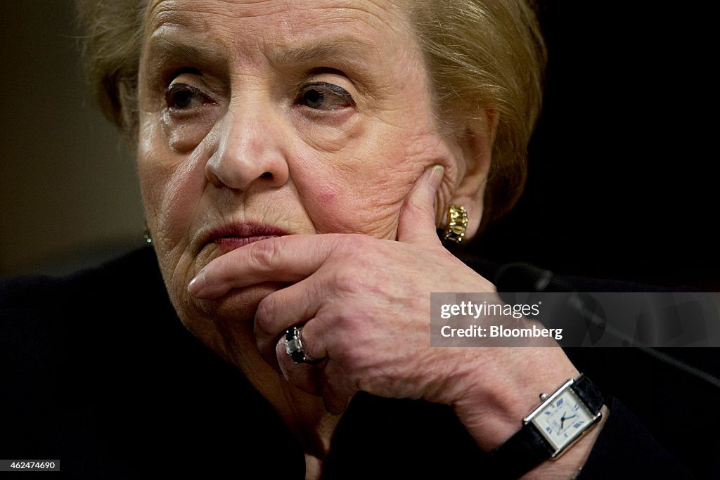 Former Secretaries Of State Kissinger, Shultz And Albright Testify Before Senate Panel