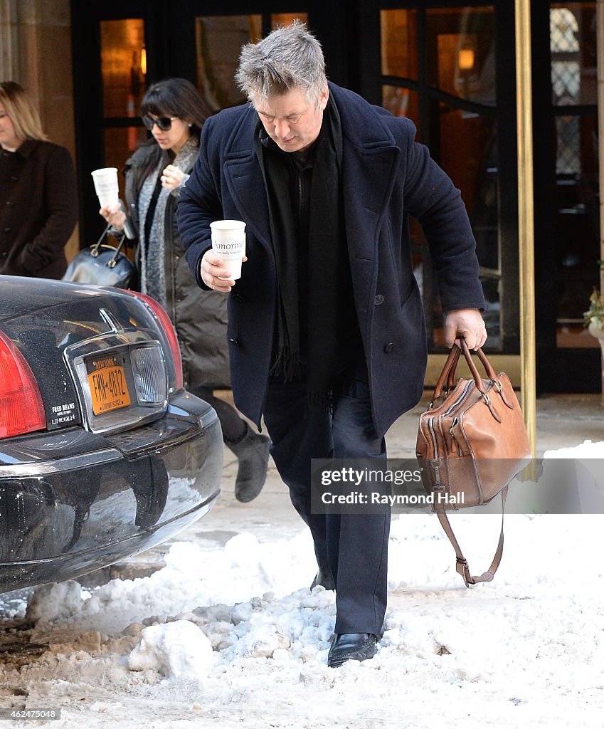 Celebrity Sightings In New York City - January 29, 2015