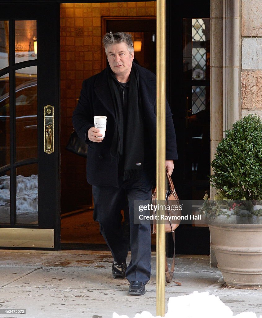 Celebrity Sightings In New York City - January 29, 2015