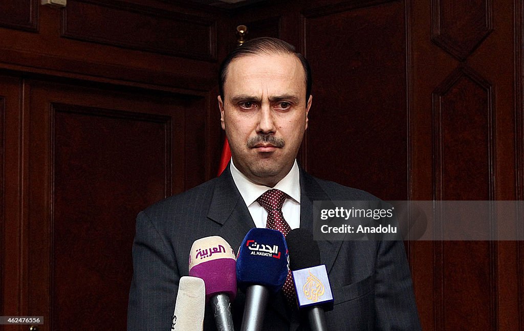 Jordanian government spokesperson al-Mumani's press conference