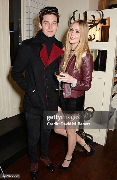 George Craig and Diana Vickers attend the launch of new restaurant West Thirty Six on January 29, 2015 in London, England.