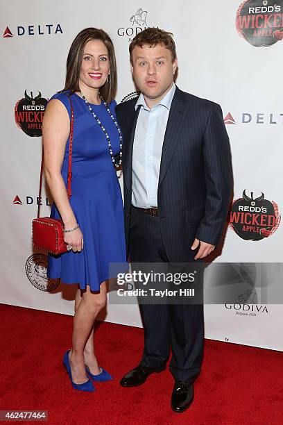 Michele Caliendo and Frank Caliendo attend the Friars' Club Roast of Terry Bradshaw at the Arizona Biltmore on January 29, 2015 in Phoenix, Arizona.