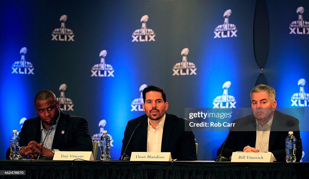 Super Bowl XLIX Football Operations Press Conference