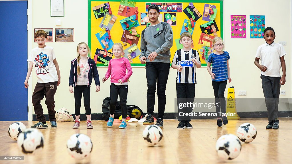 Ayoze Perez Attends a Newcastle United Foundation Event