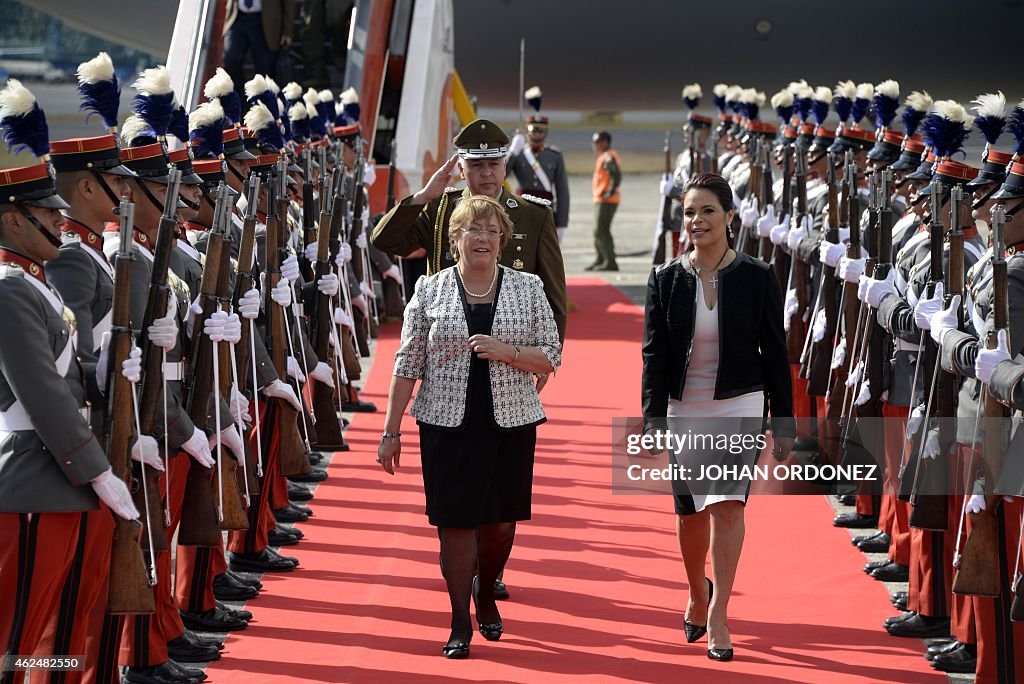 GUATEMALA-CHILE-BALDETTI-BACHELET