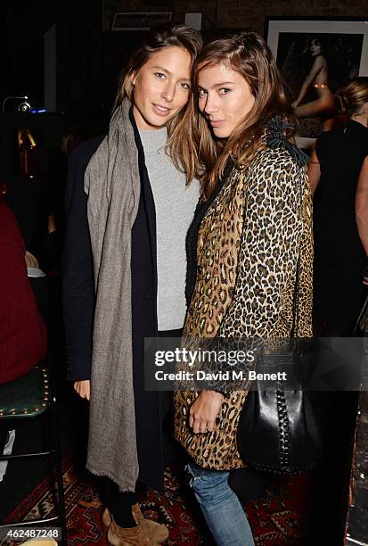 Jemima Jones and Quentin Jones attend the launch of new restaurant West Thirty Six on January 29, 2015 in London, England.