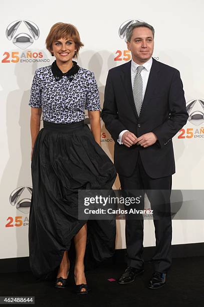 Lourdes Maldonado attends Antena 3 TV Channel 25th anniversary party at the Palacio de Cibeles on January 29, 2015 in Madrid, Spain.