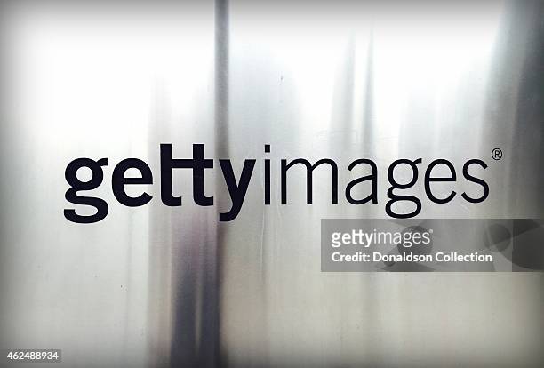 Metal sign outside the offices of Getty Images reads "Getty Images" on January 29, 2015 in Los Angeles, California .