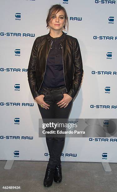 Actress Leonor Watling attends 'G-Star' new flagship store opening party on January 29, 2015 in Madrid, Spain.