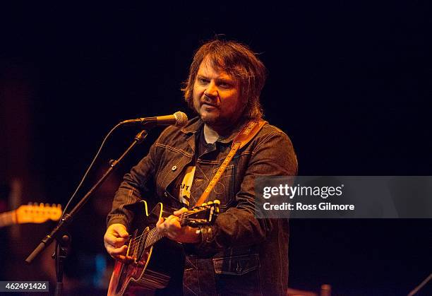 Jeff Tweedy performs on stage at Celtic Connections Festival at Glasgow Royal Concert Hall on January 29, 2015 in Glasgow, United Kingdom.