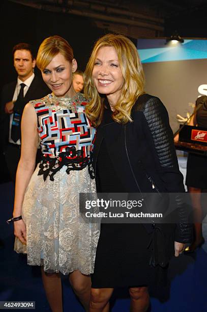 Ursula Karven and Gesine Cukrowski attend the Mira Award 2015 at Station on January 29, 2015 in Berlin, Germany.