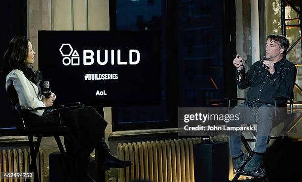 Ann Curry and Richard Linklater attend AOL Build Speaker Series presents Richard Linklater, Director of "Boyhood" moderated by Journalist Ann Curry...
