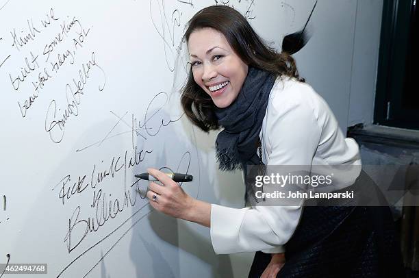 Ann Curry attends AOL Build Speaker Series presents Richard Linklater, Director of "Boyhood" moderated by Journalist Ann Curry at AOL Studios In New...