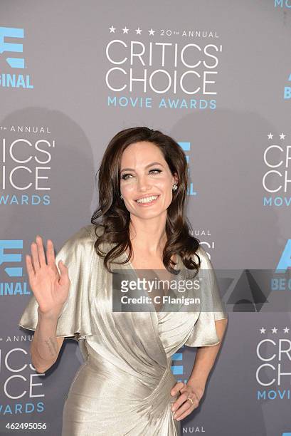 Actress Angelina Jolie attends The 20th Annual Critics' Choice Movie Awards at Hollywood Palladium on January 15, 2015 in Los Angeles, California.