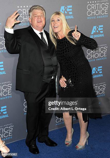 Personalities Dan Dotson and Laura Dotson of A&E's "Storage Wars" arrives for The 20th Annual Critics' Choice Movie Awards held at Hollywood...