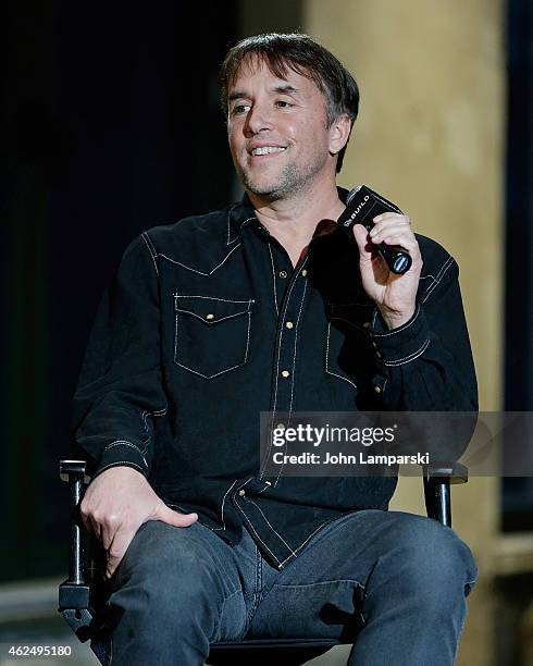 Director Richard Linklater attends AOL Build Speaker Series presents Richard Linklater, Director of "Boyhood" at AOL Studios In New York on January...