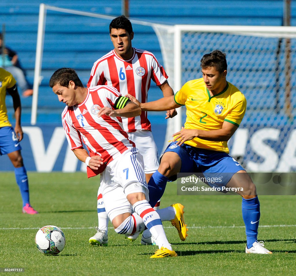 Paraguay v Brazil - South American U-20 Uruguay 2015