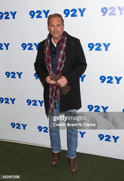 Actor Kevin Costner attends 92nd Street Y Presents : "Black or White" Preview Screening at 92nd Street Y on January 29, 2015 in New York City.