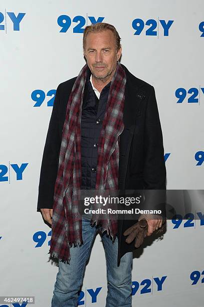 Actor Kevin Costner attends 92nd Street Y Presents: "Black Or White" Preview Screening at 92nd Street Y on January 29, 2015 in New York City.