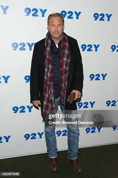 Actor Kevin Costner attends 92nd Street Y Presents: "Black Or White" Preview Screening at 92nd Street Y on January 29, 2015 in New York City.