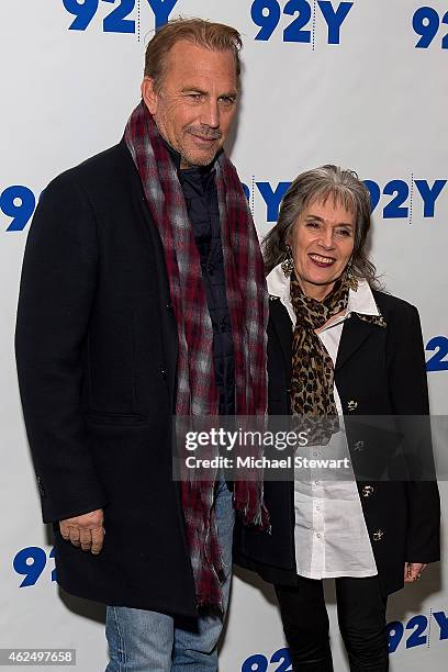 Actor Kevin Costner attends 92nd Street Y Presents: "Black Or White" Preview Screening at 92nd Street Y on January 29, 2015 in New York City.