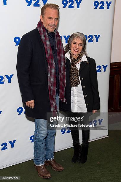 Actor Kevin Costner attends 92nd Street Y Presents: "Black Or White" Preview Screening at 92nd Street Y on January 29, 2015 in New York City.