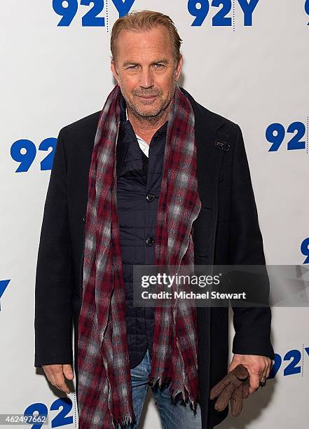 Actor Kevin Costner attends 92nd Street Y Presents: "Black Or White" Preview Screening at 92nd Street Y on January 29, 2015 in New York City.