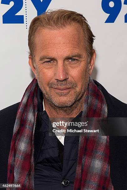 Actor Kevin Costner attends 92nd Street Y Presents: "Black Or White" Preview Screening at 92nd Street Y on January 29, 2015 in New York City.